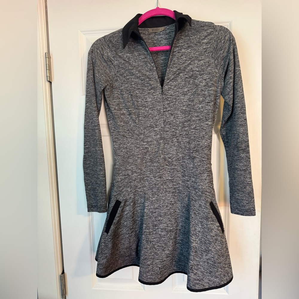 OLAYA Charcoal Long Sleeve Golf Dress